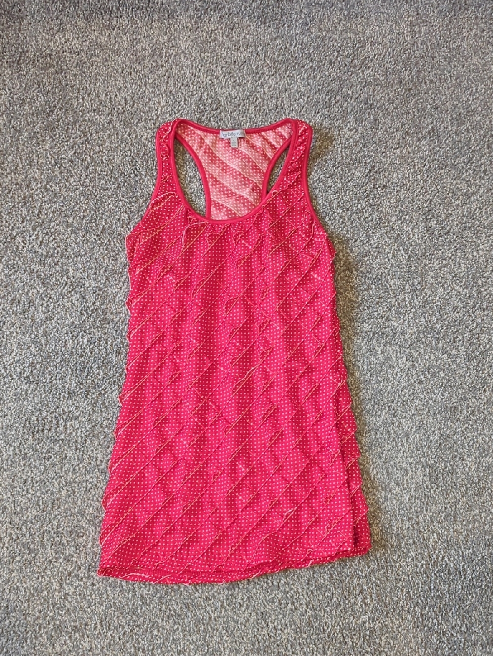 Charlotte Russe Red Polka Dot Tank Top